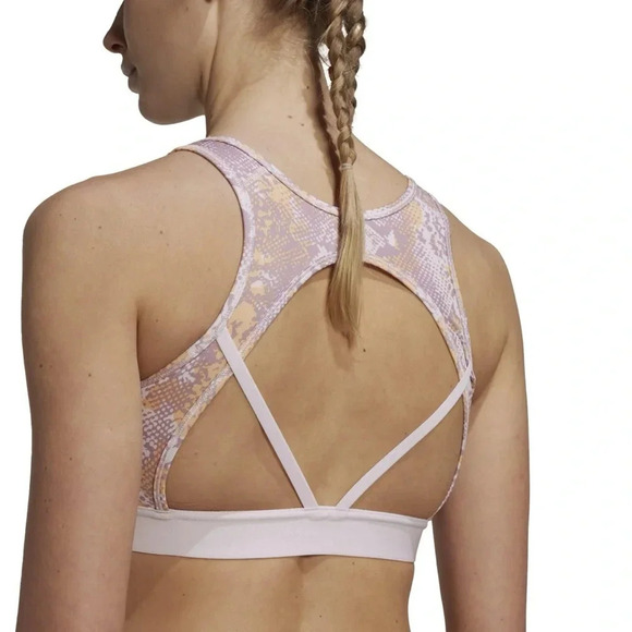 NWT | Adidas | Aeroready W LS Medium Support Training Sports Bra - Size XL DD - Picture 3 of 7